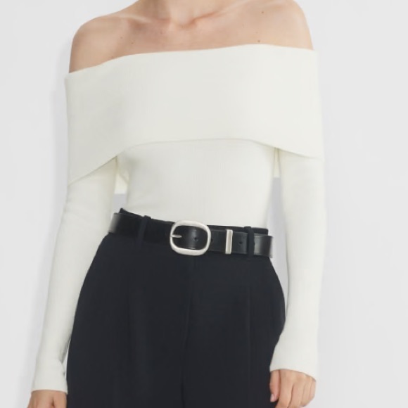 Aritzia Wilfred color Light Birch Nola Sweater